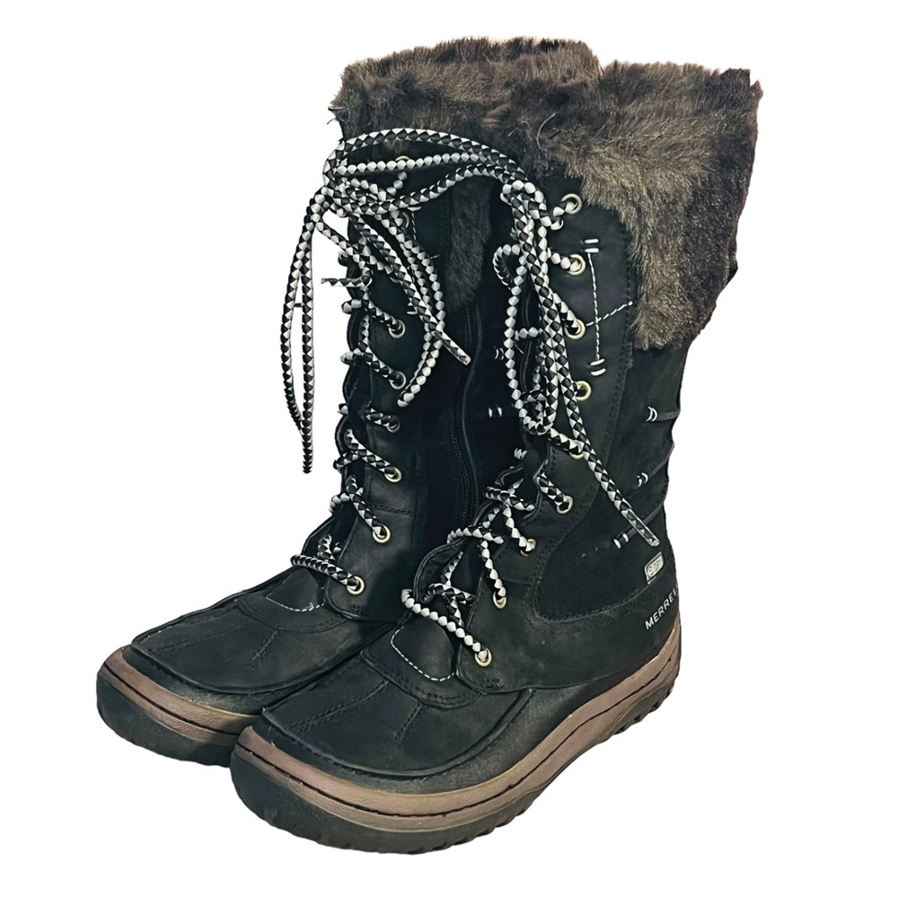 Merrell Women's Decora Prelude Winter Boots Black Size 8